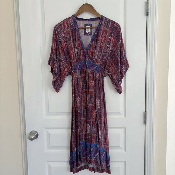 Anthropologie Tiny Dress Omina Kimono Geometric Print - Picture 10 of 10